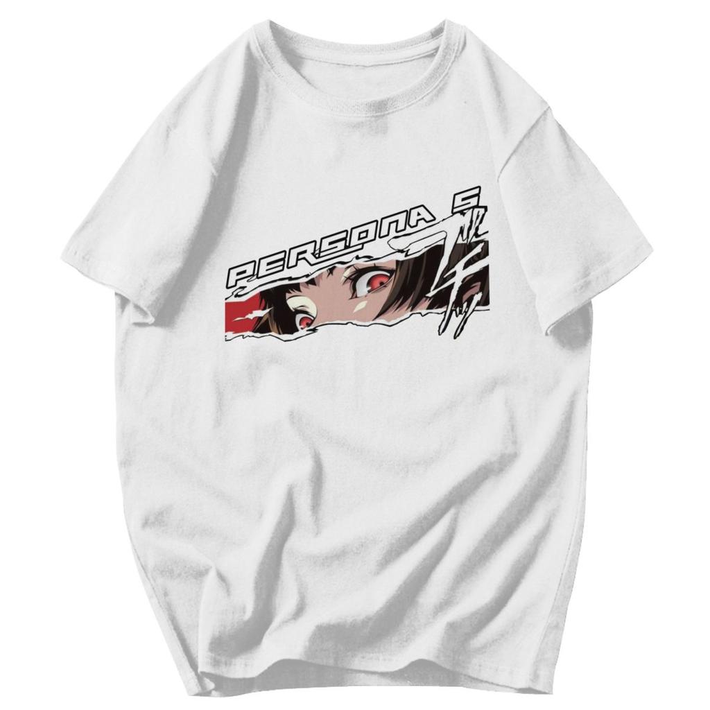 Men T Shirt Persona 5 Makoto Niijima Gifts Y2K Graphic Crewneck Unisex Clothing T Shirts