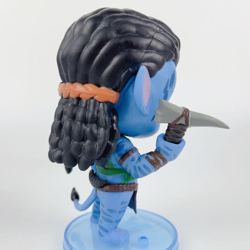 2Pcs Avatar The Way of Water Jake Sully Neytiri Q Version Action Figure Set PVC Toys for Movie Fans Gift Home Desk Decor Action & Toy Figures