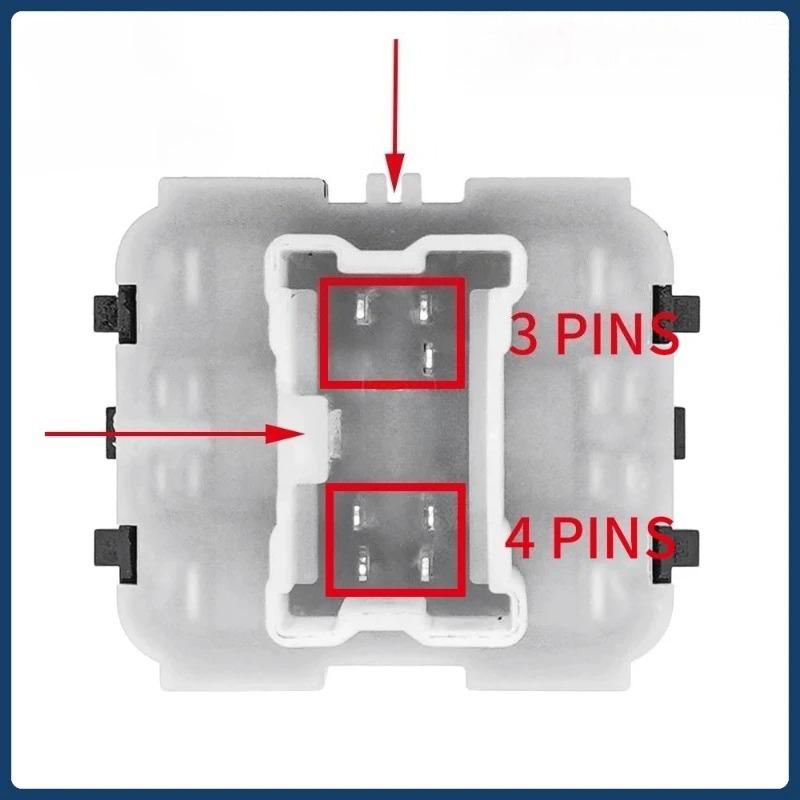 254118722R Double Electric Window Switch Lifter Button For RENAULT CLIO Mk4 TRAFIC Mk3 KANGOO Mk3 CAPTUR Mk1