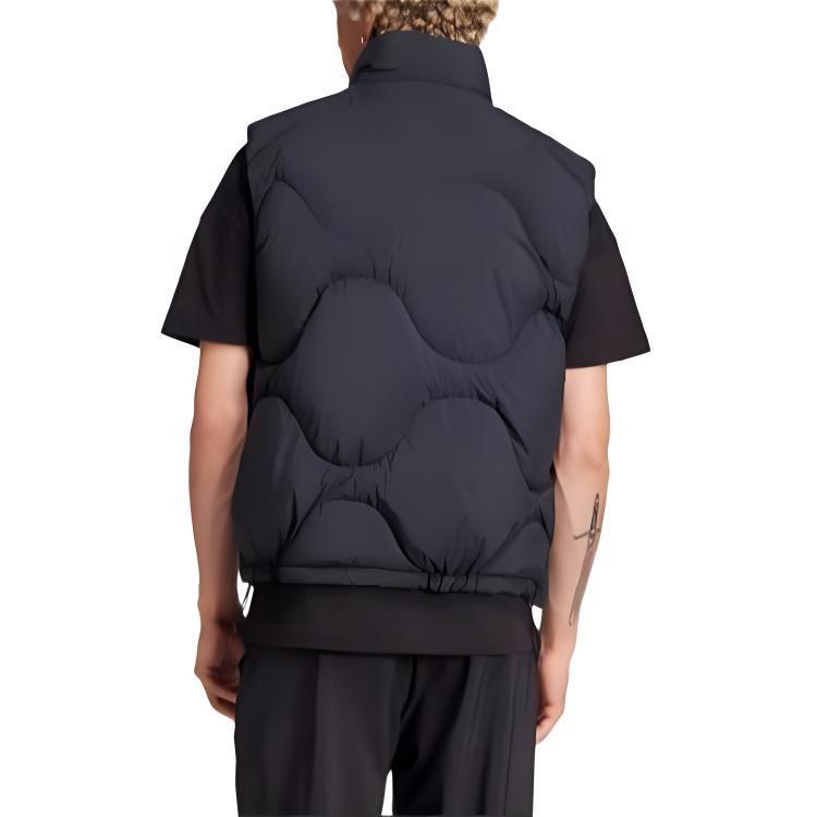 adidas Daunenwesten Herren Schwarz Stehkragen Moderat JG5937