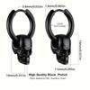 2pcs 316L Stainless Steel Trendy Vintage Skull Earrings For Men, Punk Gothic Hoop Earrings Hyposensitization Piercing Jewelry