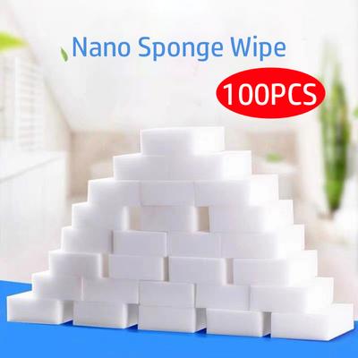 30/50/100 Pezzi Spugna Magica Melamina Gomma Magica Per Cucina Ufficio Bagno Melamina Casa Nano Pulitore Spugna per Pulizia 10x6x2cm