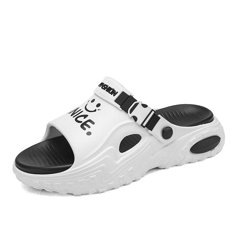 Summer new niche two wear sandals fashionable and versatile personality thick bottom stepping on shit feeling comfortable one-word drag non-slip sand