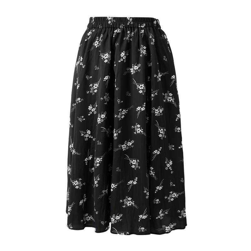 Sancai 2026 Women's Floral High-Waist A-Line Skirt