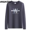 IHUASU Spring and Autumn Men's Long-sleeved T-shirt Men's O-collar Bottoming Shirt Men's Top Clothes T-shirts