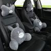 Cute Cartoon Car Headrest and Lumbar Support Pillow Set