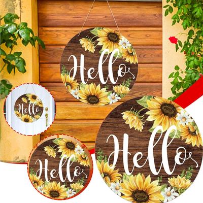 Halloween Bienvenue Suspension de Porte Décoration de Porte Couronne de Porte Couronne Décorative pour Porte d'Entrée