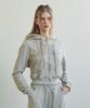 Etre Au Sommet Pigment Washed Zip-Up Hoodie (Beige)