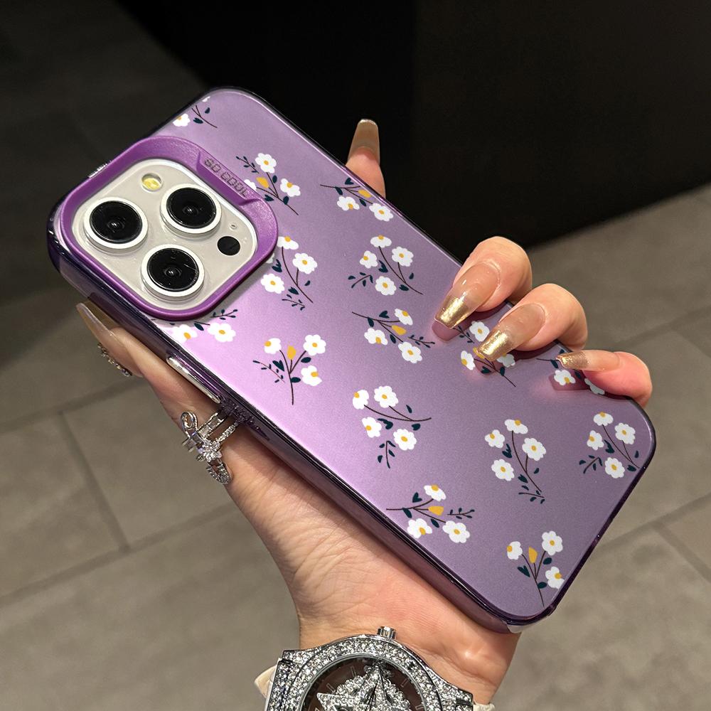 

Small Fresh Flowers Painting Phone Case for Samsung Galaxy A56 A55 A54 A53 A52 A26 A17 A16 A12 A07 A06 4G 5G Silver Hard Cover Galaxy A53 5G