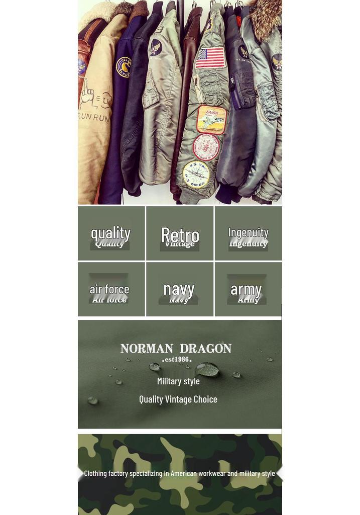 Norman Dragon Camouflage Coach Jacket: Thin American Military Style, Unisex, Available In Plus Sizes for Spring/Autumn.