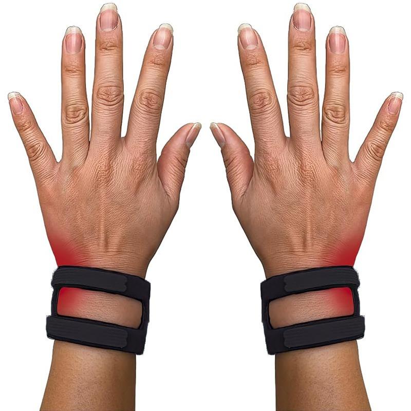 

2x Регулируемый бандаж для запястья при повреждениях TFCC, Универсальный размер, Поддержка левого и правого запястья, Упражнения с отягощениями чёрный