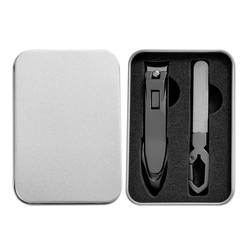 Stainless Steel Anti-Splash Nail Clippers with Large Opening and Debris Collection Compartment