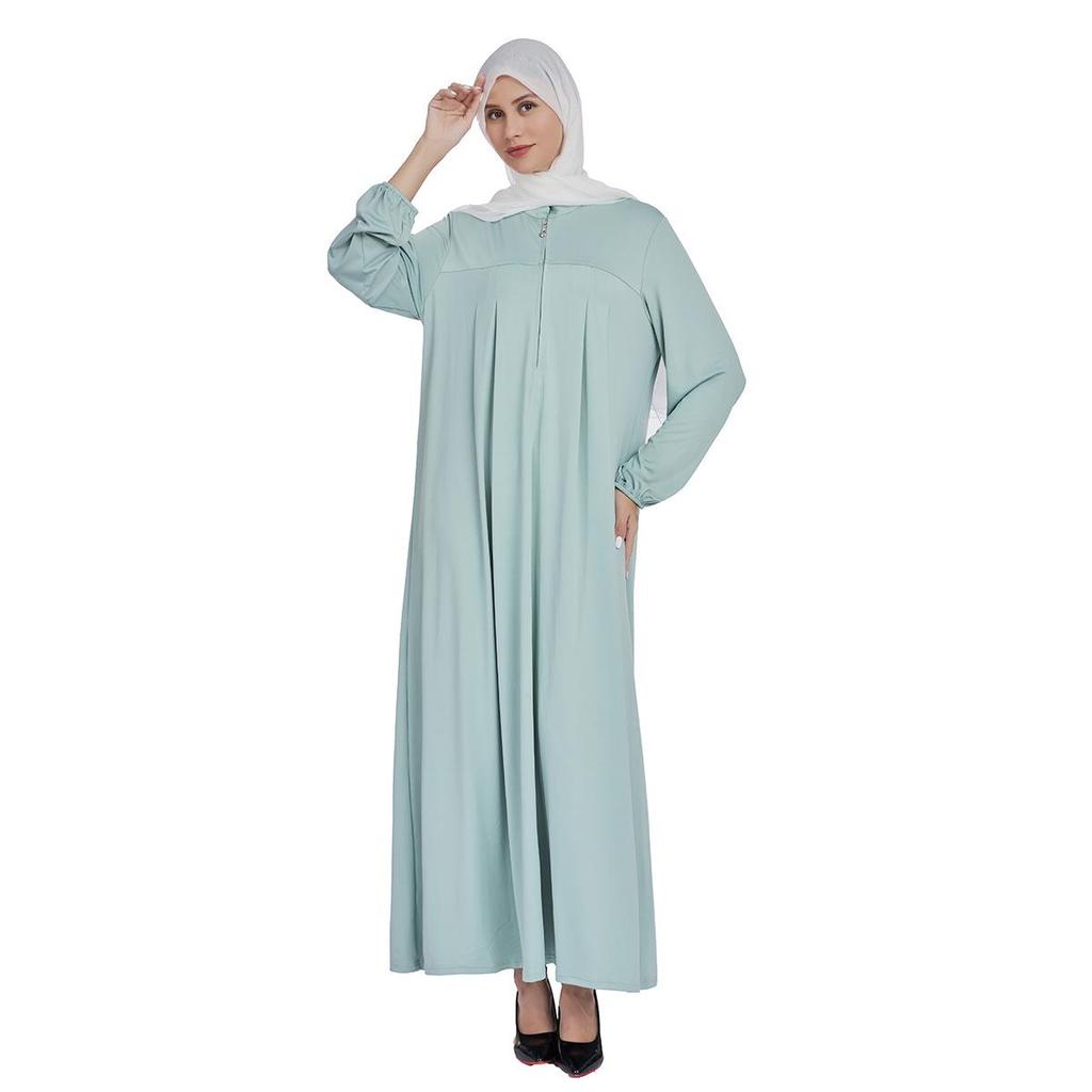 Women's Fashion Loose Fit Stand-Up Collar Dress for Middle East and Southeast Asia Markets