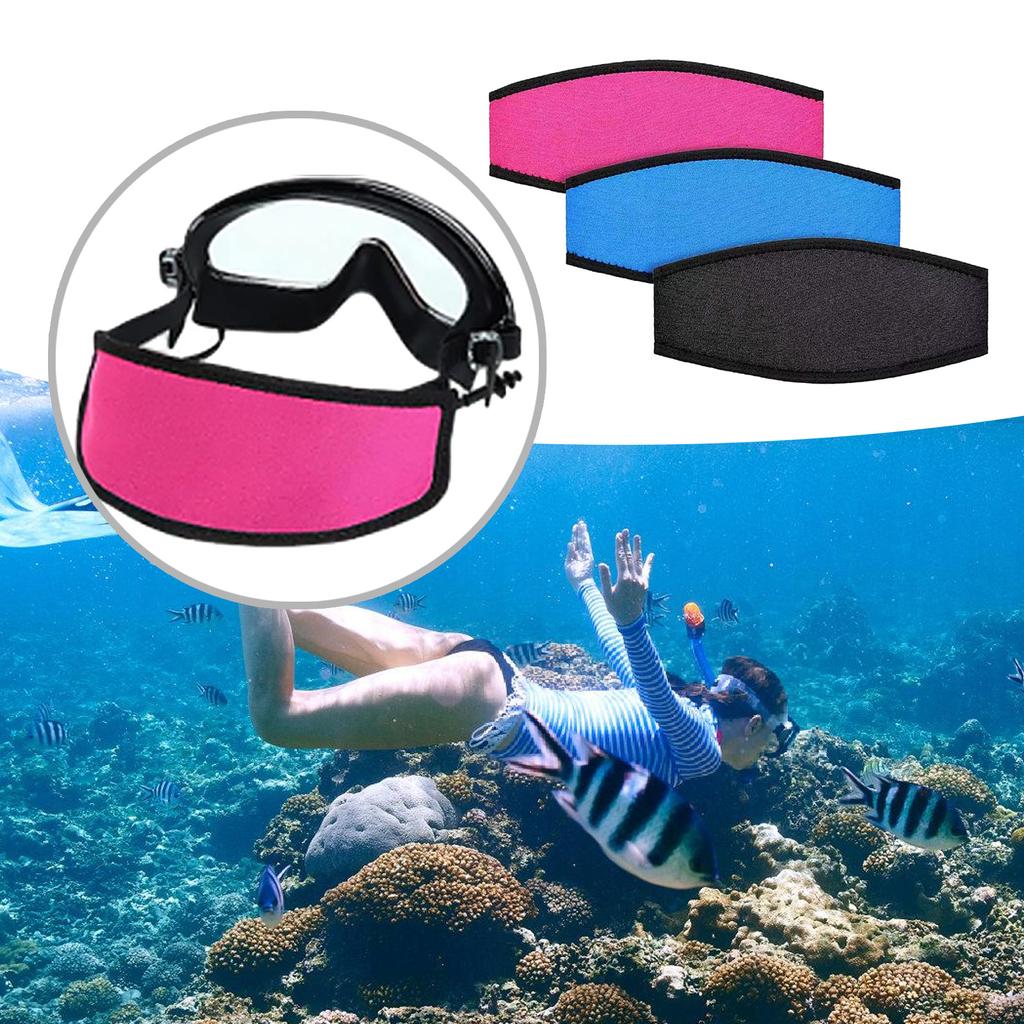 Neopren-Maskenbandabdeckung, Schnorchelmaske, Kopfband, Tauchhaarschutz, Wickeltuch, komfortables Tauchwickelband, langlebig