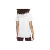 Nike Roupa Esportiva Estampa de Letras Padrão de Desenho Animado Anime Gola Redonda Manga Curta Esportiva Camiseta Tops Infantis Branco DX1706-100