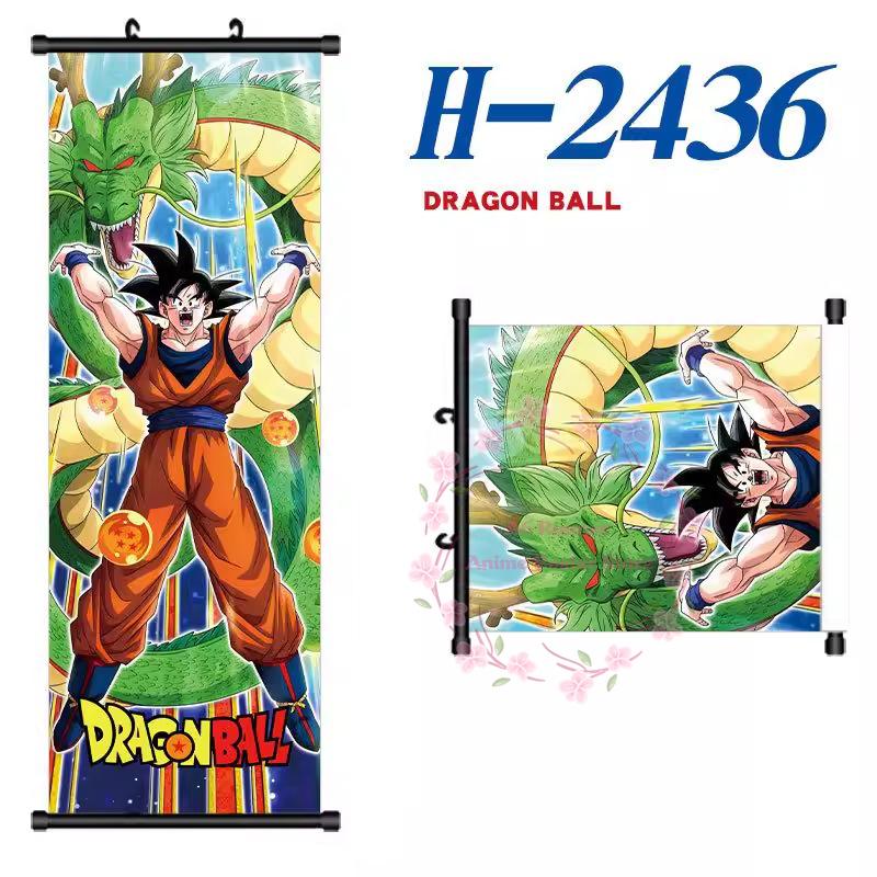 

D-Dragon B-Ball Poster Scroll Painting Peripheral Hanging Painting Bedside Living Room Background Wall Cloth Painting 30x90cm