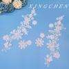 Water Soluble Pair Of Flower Cloth Stickers Hollow Embroidery Embroidery Lace Wedding Dress Women'S Clothing Diy Accessories Lace