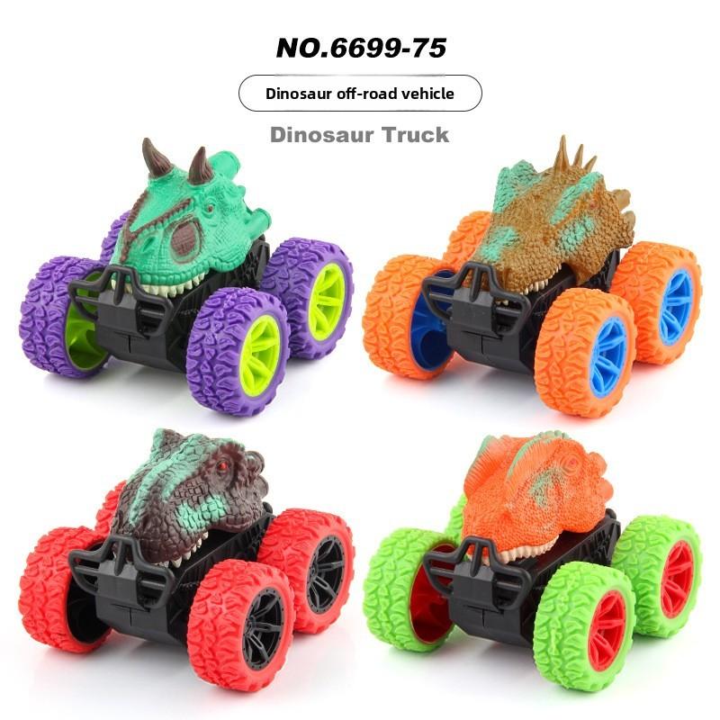 Childrens Cartoon Dinosaur Pull Back Cars With Offroad Action For Kids Play And Development