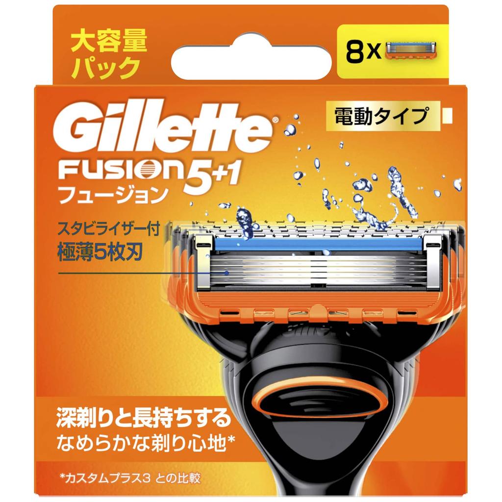 Gillette Fusion Electric 8 Replacement Blades Shaver,
