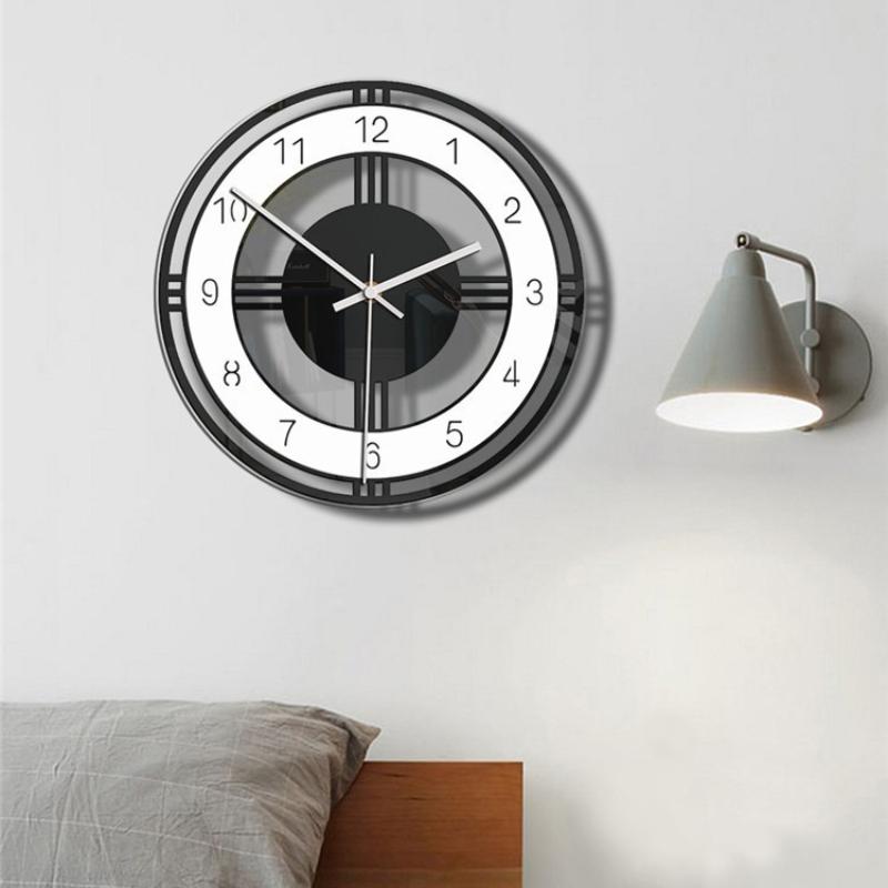 Modern Style Wall Clock Silent Modern Transparent Clocks Quartz Movement Wall Watches Modern Home Wall Decoration Accessories