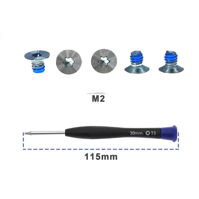 

20PCS Stainless Steel Screws Torx T5 Laptop Bottom Case Screwdriver with Screws PC Screws M2x3 for Razer STEALTH 13.3 Blade 15 серебряный