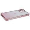 For iPhone 11 Drop Protection Cell Phone Case Heart Pattern TPU Glittery Powder Phone Cover