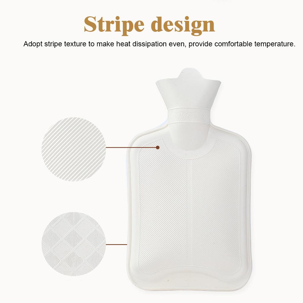 Cute Plush Puppet Hot Water Bottle Bag Warm Hand Feet Warmer Water Injection Bag for Home