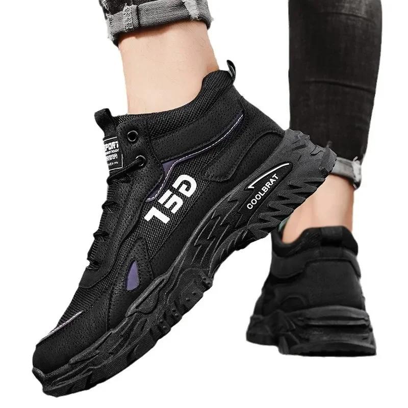 Modische Trendige Herren High Top Martin Stiefel - Lässiger Amerikanischer Stil für Motorrad & Arbeit im Frühling & Herbst