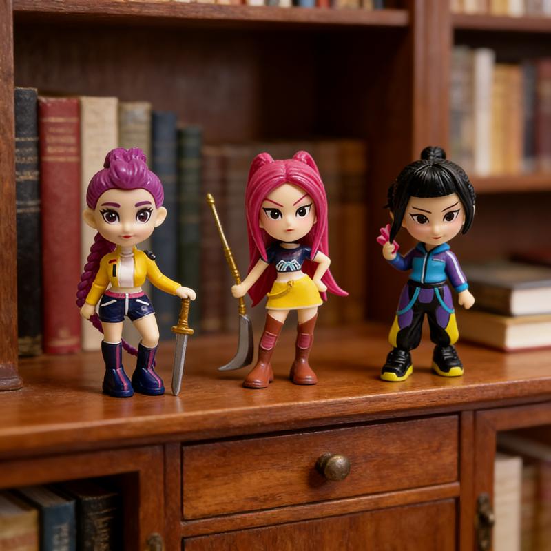 Anime Movie Blind Box K-POP Witch Hunt Super Idol Rumi Mira Zoey Demon Hunter Mini Figurine PVC Model Birthday Gift Blind Box