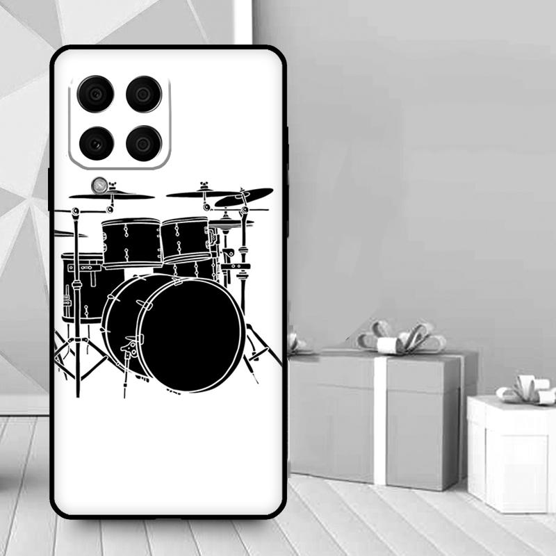 Musical Instrument Drum Case For Samsung Galaxy M36 M12 M52 M06 M16 M56 M33 M15 M55 M31 M13 M14 M53 M32 M35 M34 M54