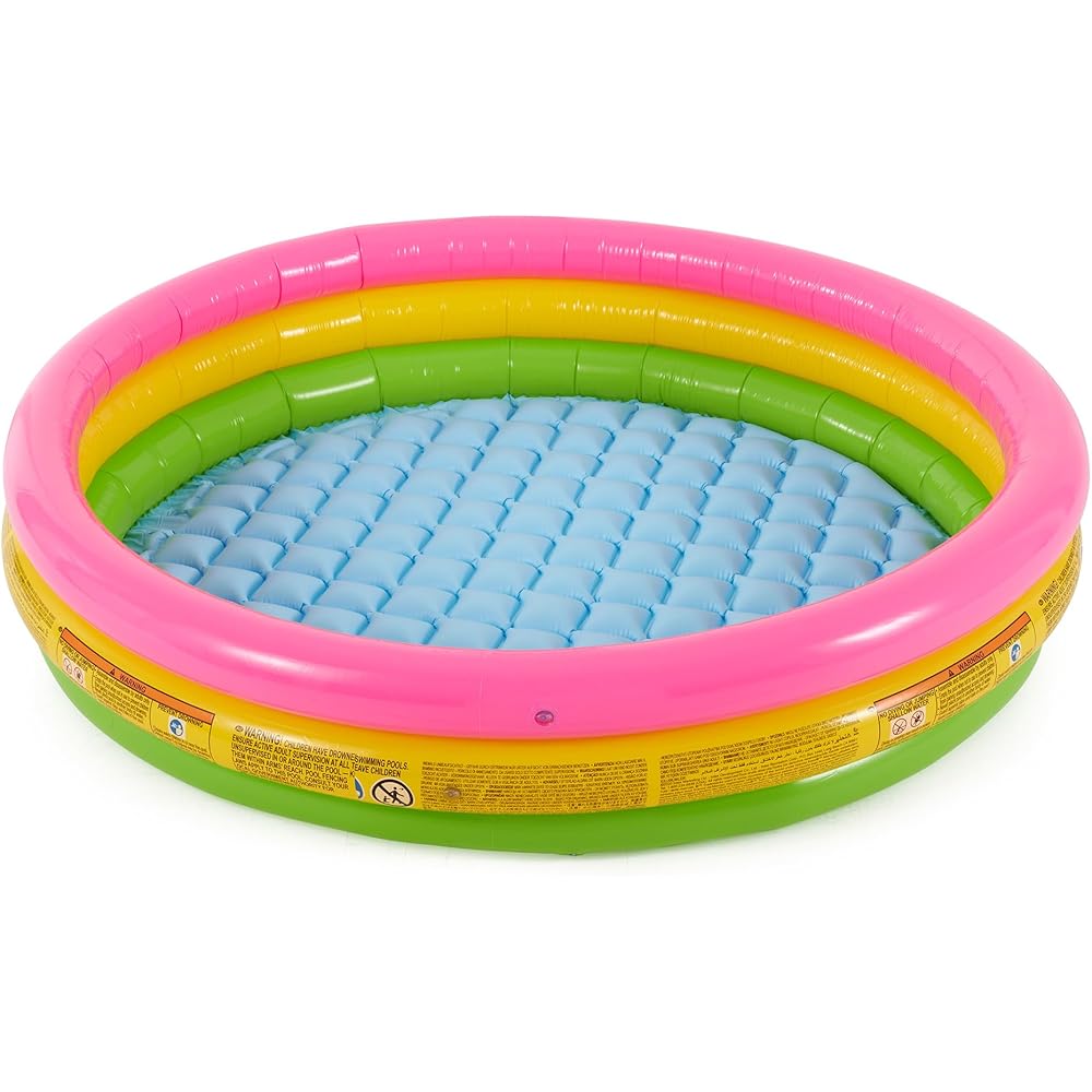 Intex Sunset Glow Pool 147x33cm Inflatable Kids Swimming Pool Family Fun