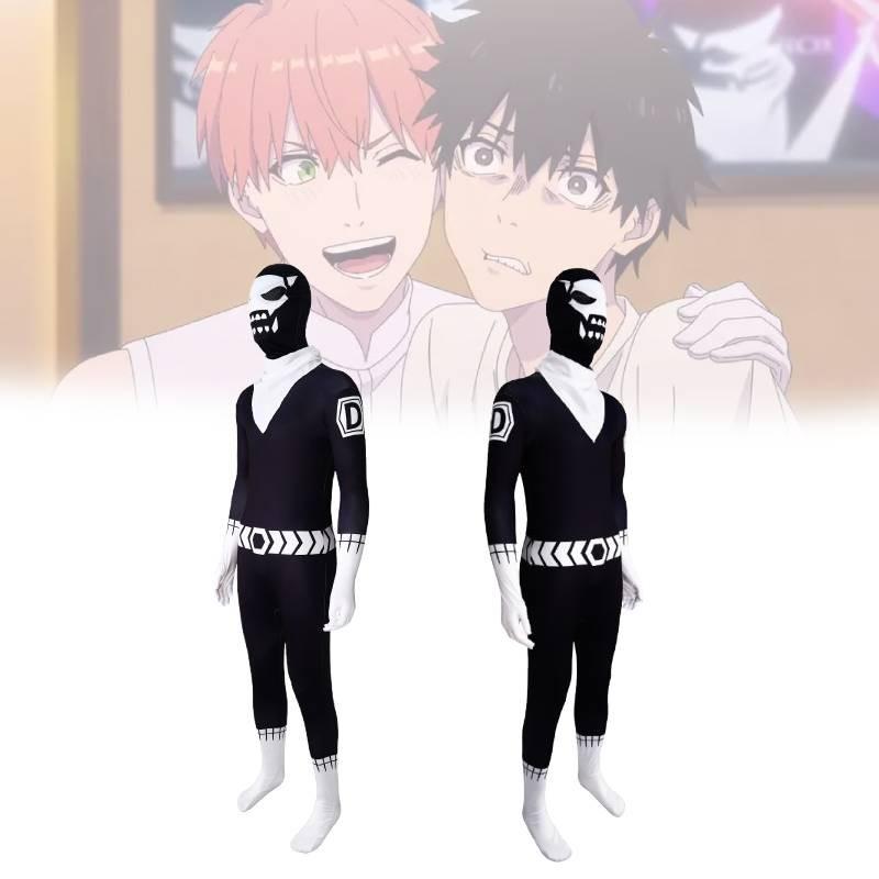 Cosplay Ranger Reject Costume Cartoon Jumpsuits Halloween Performance Party