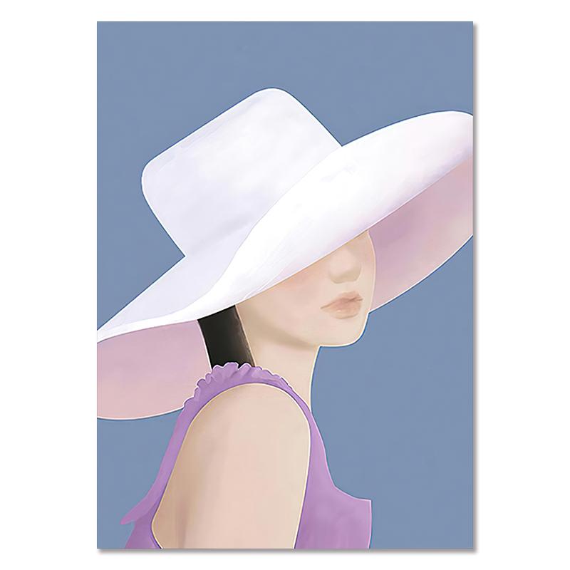 Nordic Watercolors Woman Canvas Paintings Simple Figure Wall Art Decor Poster and Prints Pictures for Interior Living Room Decor