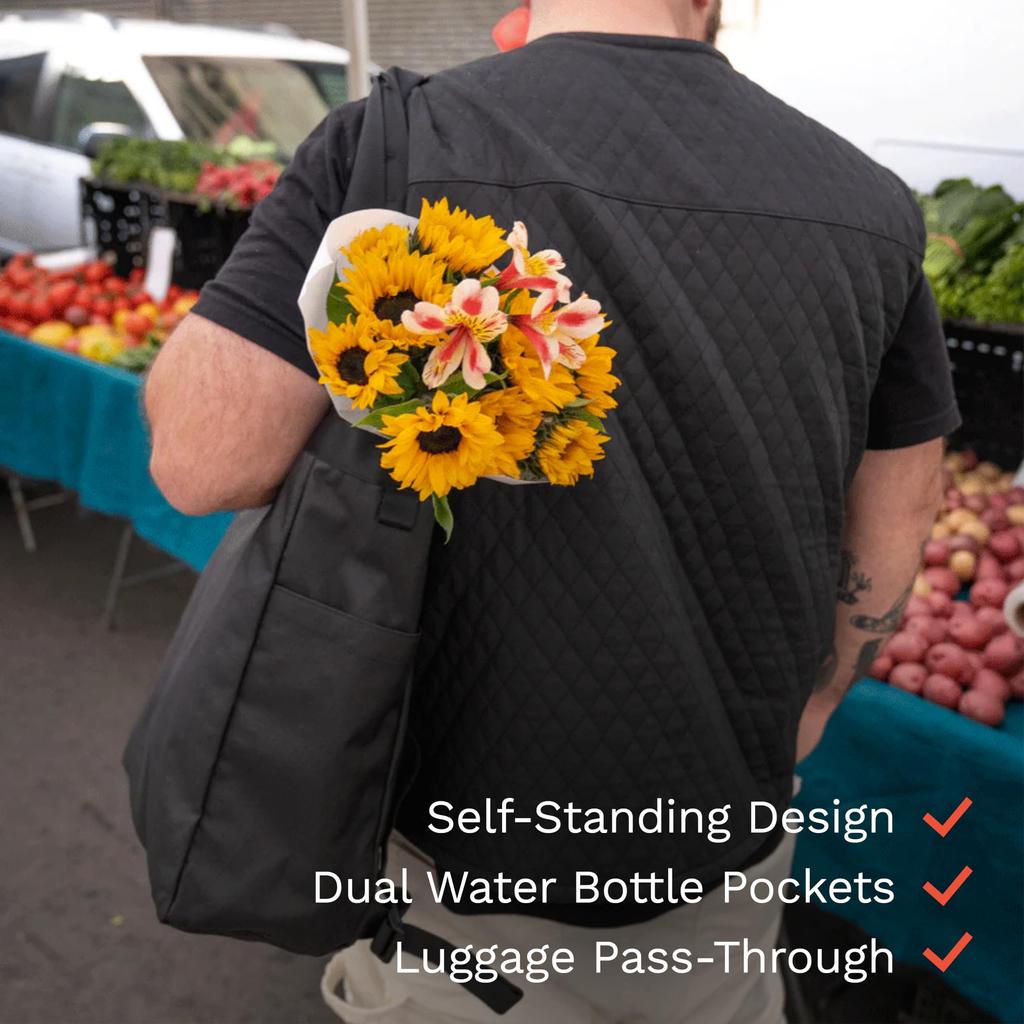 Wondard Tote Backpack, Black (WTB-BK-1)