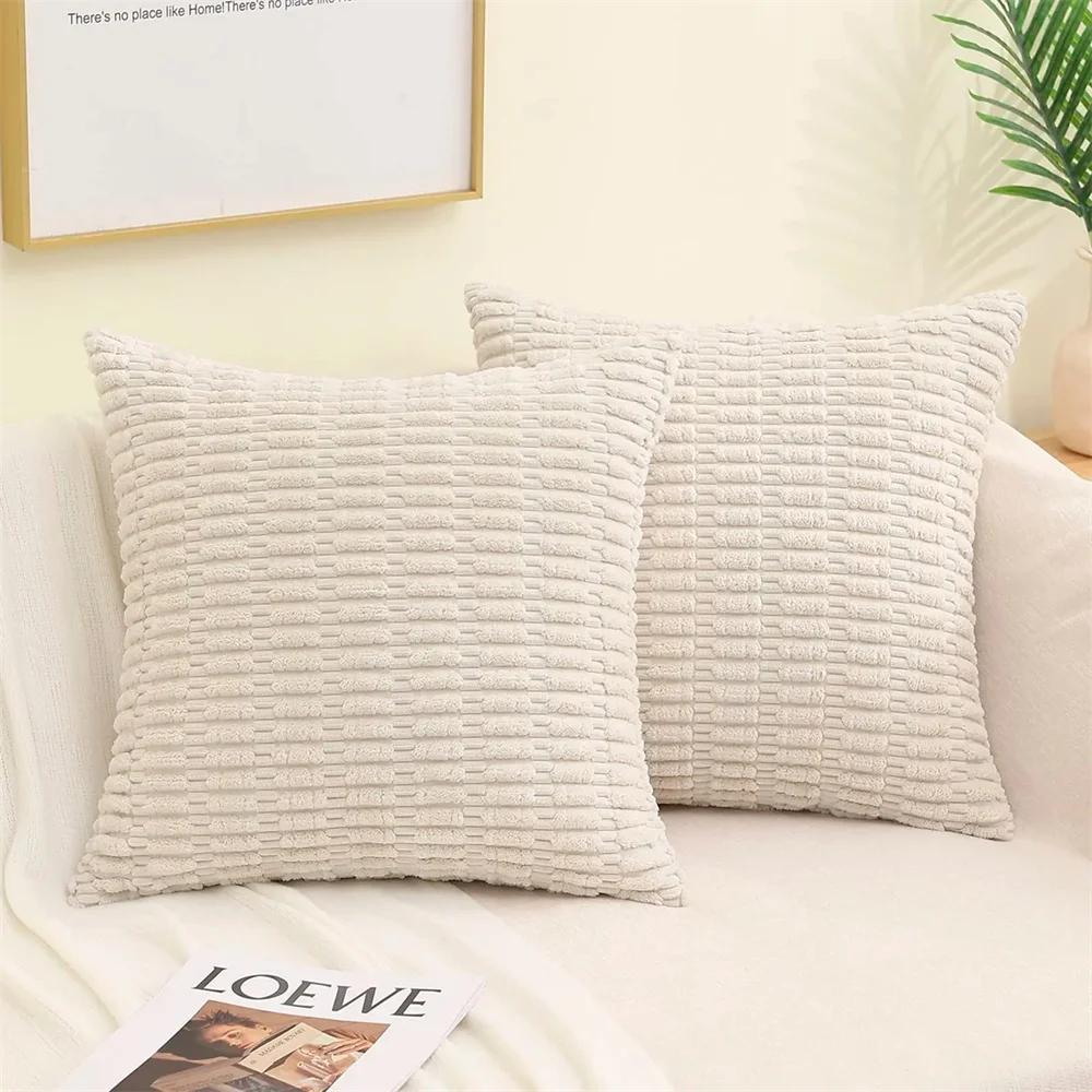 

Зеленая вельветовая наволочка 50x50см квадратная полосатая наволочка мягкая наволочка 45x45см роскошные декоративные наволочки для дивана 45x45CM 1Pcs