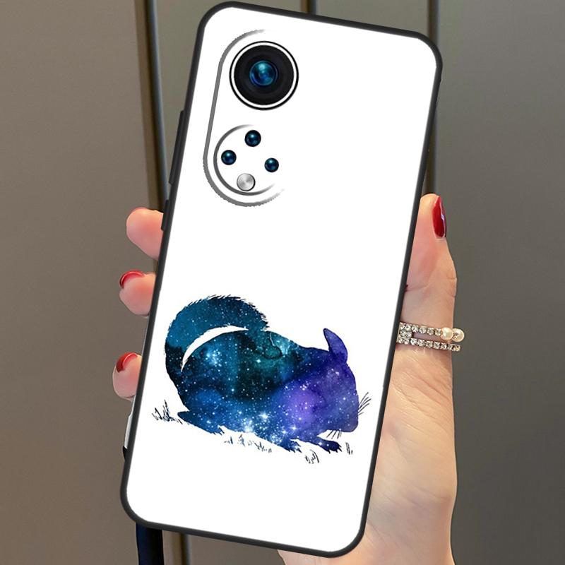 Cartoon Chinchilla For Huawei P20 P30 P40 Lite Pro P Smart 2019 Nova 9 5T Phone Case For Honor 50 8X 9X 10i