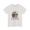 It's Beer O'Clock T-Shirt | Skeleton Drinking Beer Graphic Tee, Cotton T-Shirt