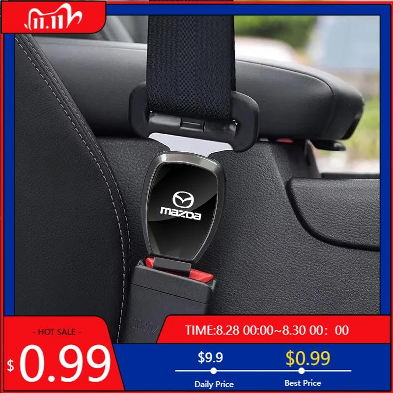 2025 Hot 1Pcs Car Seat Belt Clip Extender Lock Buckle Plug For Mazda 2 5 CX3 6 CX9 3 MS GJI CX30 BM MX5 CX5 BN GL CX7 MX3 GH BK
