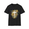 Floral Cross T-Shirt, Bohemian Style Tee, Faith Inspired Gift, Christian