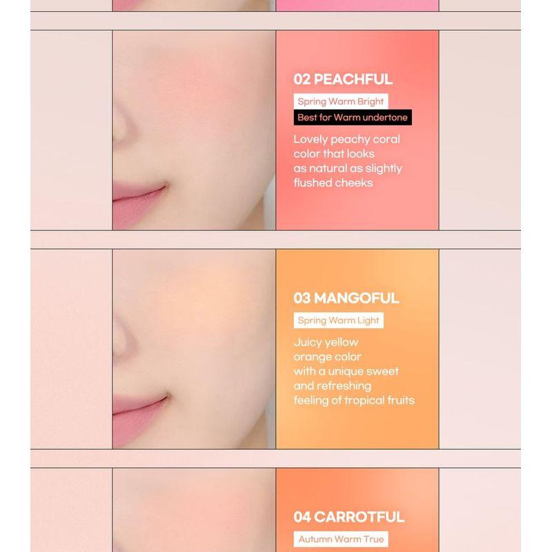 Peach C - Cheerful Blusher - 5 Colors