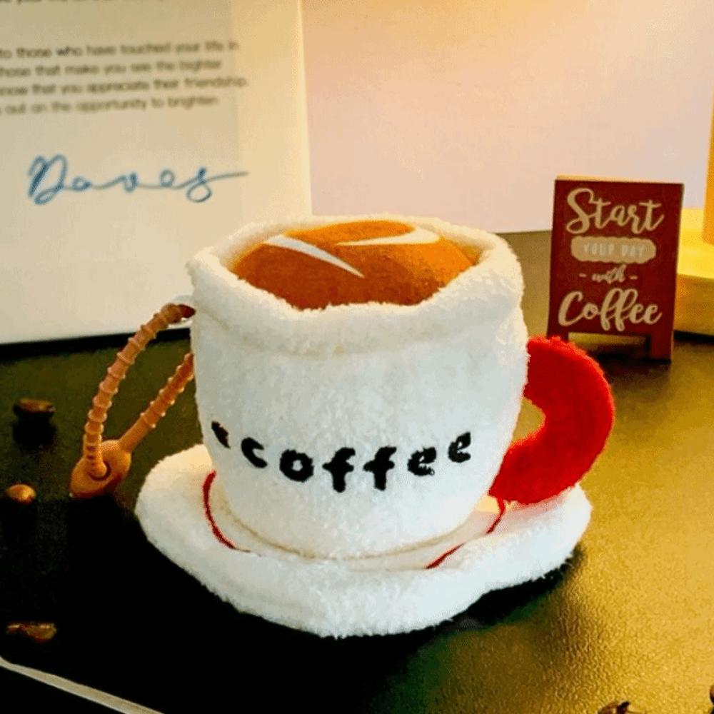 Afternoon Tea Series Coffee Cup Plush Pendant Plush Doll Hanging Backpack Hanging