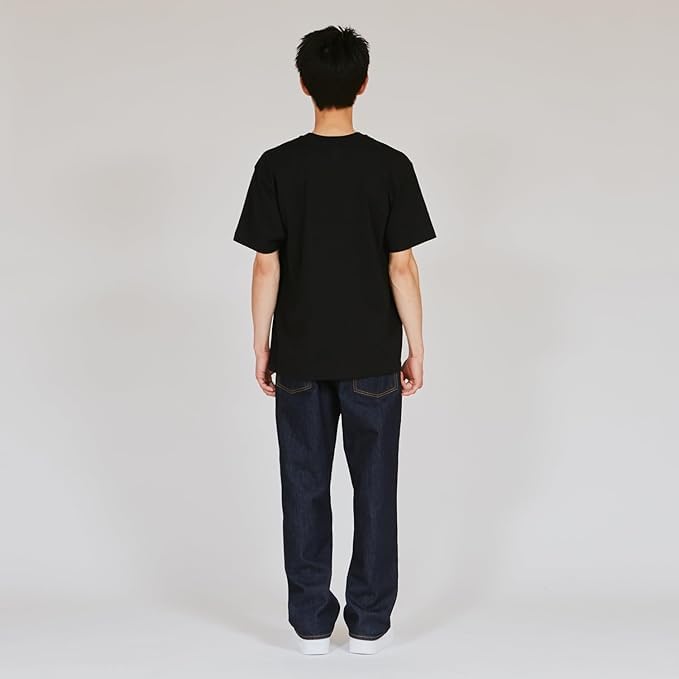 Hanes T-SHIRTS KURO Crew Neck T-Shirt HM1-B201-090-M (Short Sleeve Undershirt, 100% Cotton, Seamless Construction, Tagless)