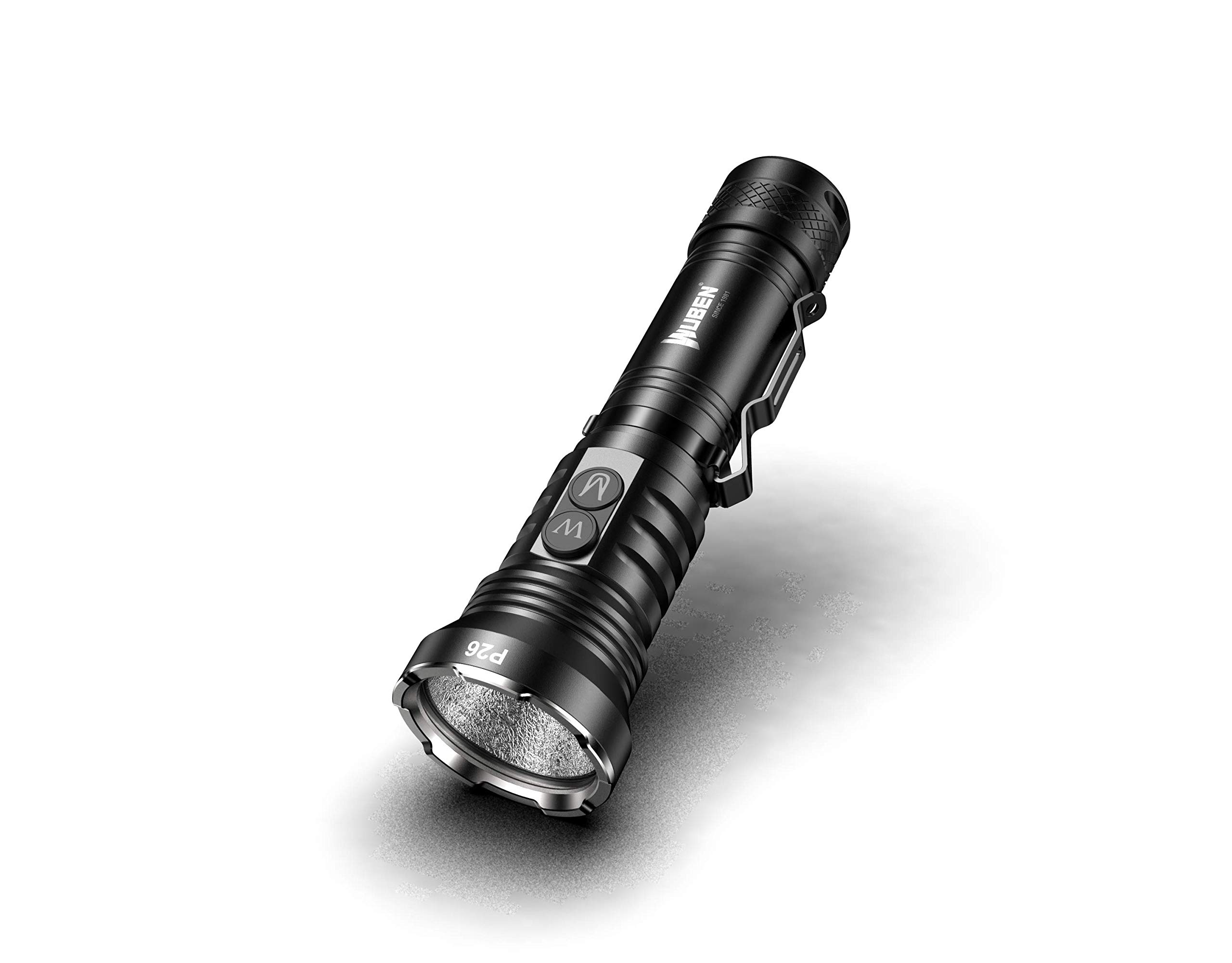 

LED Flashlight Flashlight Black Light Handy Light Lumens AAA P26 [WUBEN] [500 Waterproof] чорний