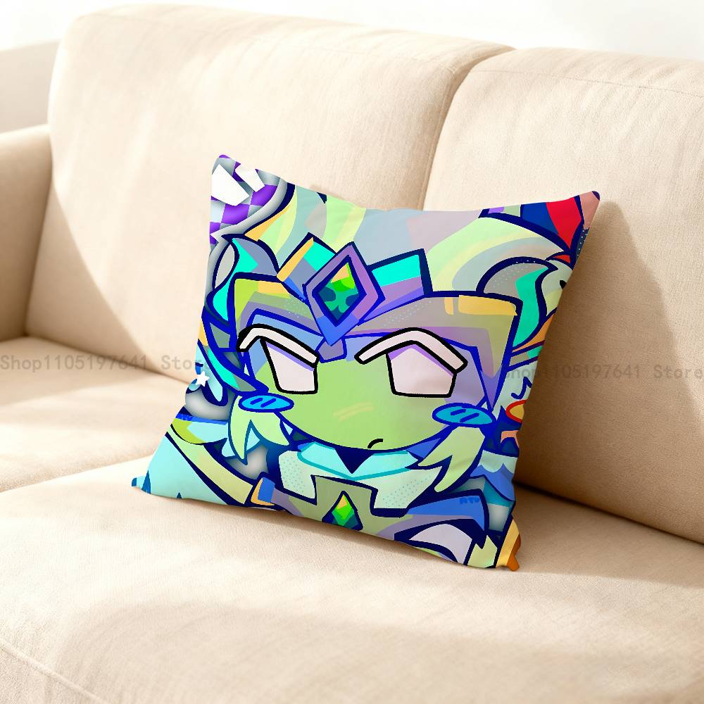 

Funny Game Cookies R-Run Pillow Case For Sofa Decor Car Office Room Printing Cushion Cover Decorations and Protector 12x12Inch