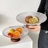 Large Capacity French Glass Berry Tray Decorative Dry Fruit Placed Tray  for Snacks Candy