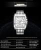MEGIR Men's Sports Outdoor Stainless Steel Square Watch, 2018 Edition