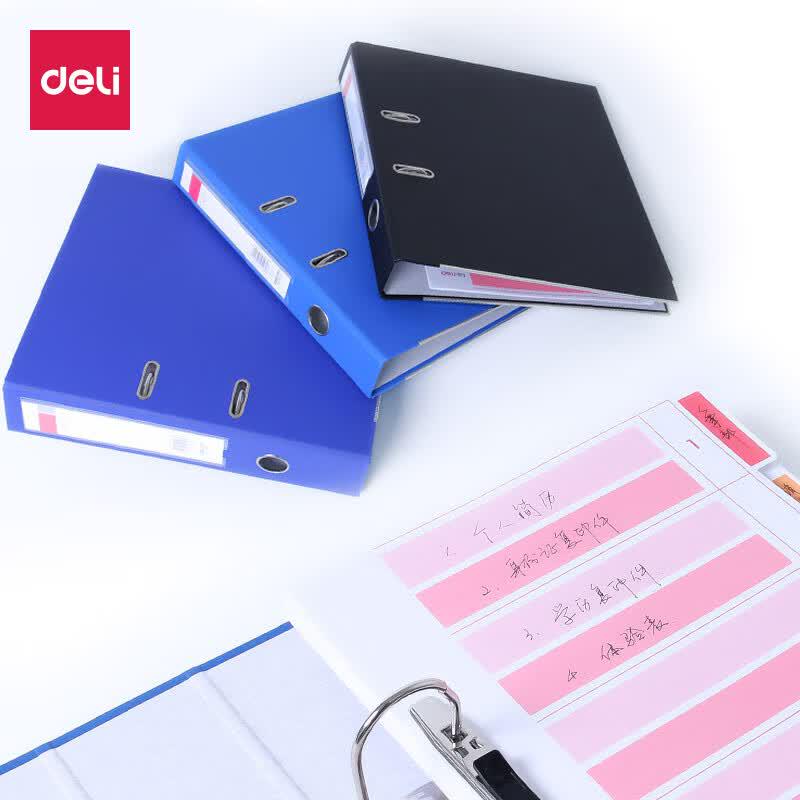 Deli 5463 A4 2-Hole Clip File Folder