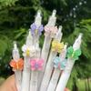 2 stk Søt Tulipan Blomsterhode Gelpenn 0,5 mm ST Hurtigtørkende Student Notater Test Skrivesaker Skrivepenn Kawaii Skoleutstyr