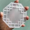 Retro Geometric Shape Quicksand Brick DIY Shake Acrylic Quicksand Blank Plate Quicksand Plate Acrylic Material Easy Use