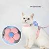 1 Set Cat Harness Leash Sets Adjustable Dog Harness For Small Dog Leash Breashable Pet Harness Out Walking Dog Strap